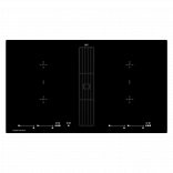 Индукционная варочная панель с вытяжкой Kuppersbusch KMI 9800.0 SR Black Velvet фото, картинка